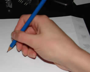 how not to hold a pencil