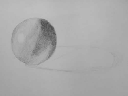 Learn to draw and shade spheres in pencil