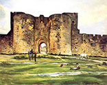 Frederic Bazille artist, Porte e la Reine at Aigues Mortes