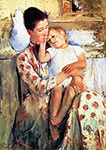 Mary Cassatt, canvas art, reproduction, Mother and Baby