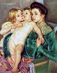 Mary Cassatt, canvas art, reproduction, The Caress