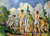 Paul Cezanne, impressionist artist, Bathing