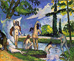 the impressionists, paul cezanne art, Bathing