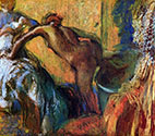 impressionist painter EDGAR DEGAS, canvas, After the bath
