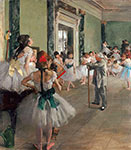 impressionist painter EDGAR DEGAS, canvas, La Classe de Danse