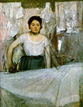 impressionist painter EDGAR DEGAS, canvas, Woman Ironing