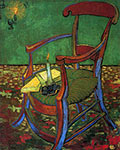 Impressionist painter, Vincent Van Gogh art, giclee canvas, Paul Gauguins Armchair, 1888