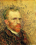 Self-Portrait, Impressionist painter, Vincent Van Gogh art, giclee canvas