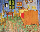 VINCENT VAN GOGH impressionism, impressionist art, The Bedroom, 1889