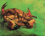 VINCENT VAN GOGH impressionism, impressionist art, Crab on Its Back, 1889