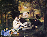 Edouard Manet painting, art canvas, Le Bain