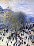 Boulevard des Capucines, Paris, Claude Monet, impressionist, canvas art