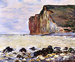 Cliffs of Les Petites-Dalles, Claude Monet, impressionist, canvas art
