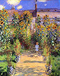Claude Monet, impressionist, canvas art, Seine Bank at Vetheuil