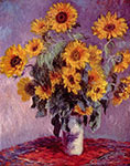 Claude Monet, impressionist, canvas art, Sunflowers