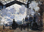 The Gare St Lazare, Claude Monet, impressionist, canvas art