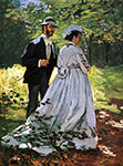 The Strollers, Claude Monet, impressionist, canvas art