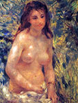 Torso Sunlight (young woman, impressionist painter Pierre-Auguste Renoir