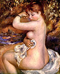 impressionist painter Pierre-Auguste Renoir, After the bath