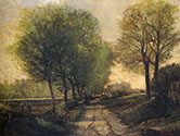 artist, painter ALFRED SISLEY, Lane Near a Small Town