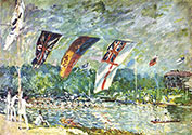 artist, painter ALFRED SISLEY, Regatta in Molesey