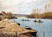 artist, painter ALFRED SISLEY, Sand Heaps