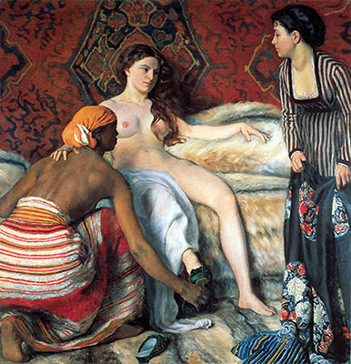 Frédéric Bazille giclee art canvas, La Toilette La Toilette, fine art canvas reproduction print