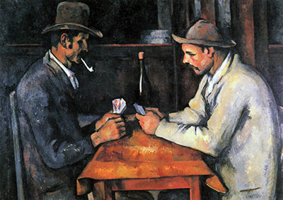 Paul Cézanne giclee art canvas, Two Card Players Two Card Players, fine art canvas reproduction print