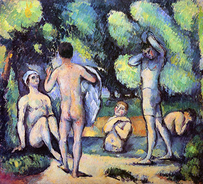 Bathing, fine art canvas reproduction print