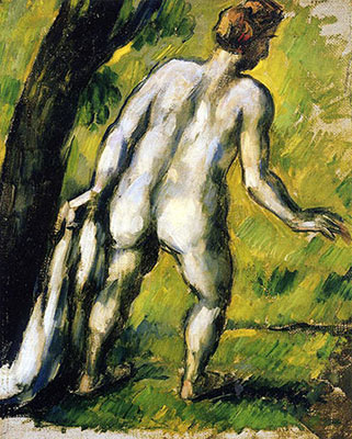 Bather from the Back, fine art canvas reproduction print
