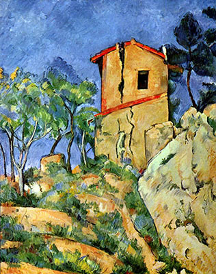 The house with burst walls