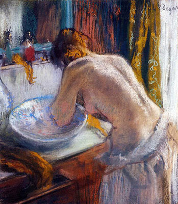 Edgar Degas giclee art canvas, La Toilette La Toilette, fine art canvas reproduction print