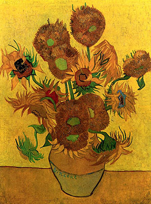 Still Life Vase with Fifteen Sunflowers, 1889