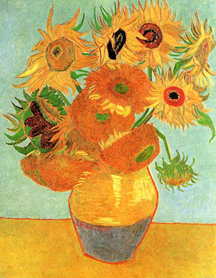 Still Life Vase with Twelve Sunflowers, 1889