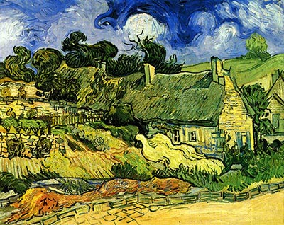 Thatched Cottages at Cordeville, 1890