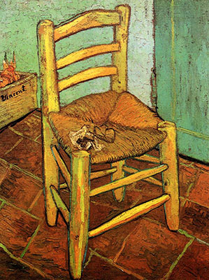 Vincent's Chair with His Pipe, 1888, fine art canvas reproduction print