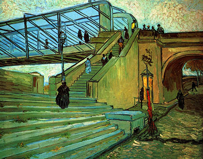 The Trinquetaille Bridge, 1888, fine art canvas reproduction print