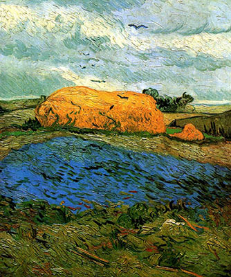 Haystacks under a Rainy Sky, 1890
