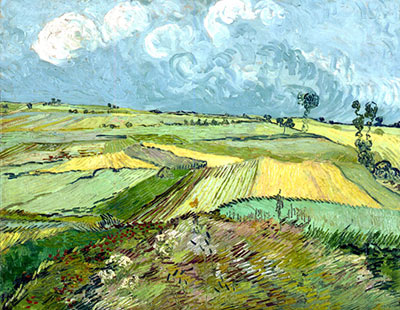 The Plain of Auvers, fine art canvas reproduction print