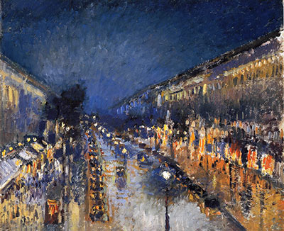 The boulevaerd Montmartre at night