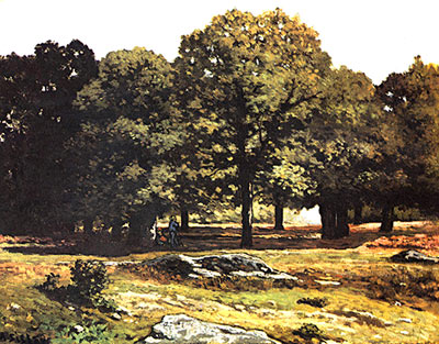 Avenue of Chestnut Trees near La Celle-Saint-Cloud , fine art canvas reproduction print