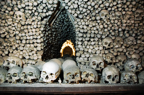 Bone Bell (2), sedlec ossuary, bone church, chapel photograph