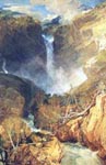 the great falls of reichenbach, switzerland, 1804, turner