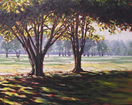 painting trees in oils