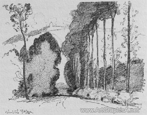 nature sketch, landscape painting