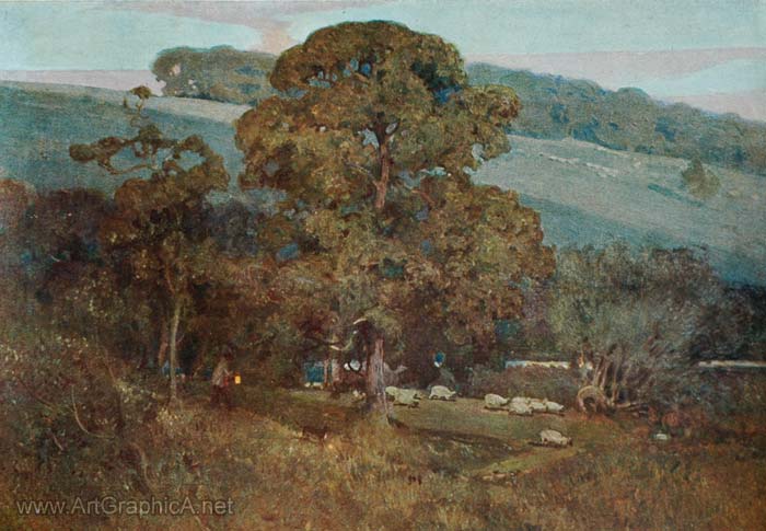 landscape painting, oil painting