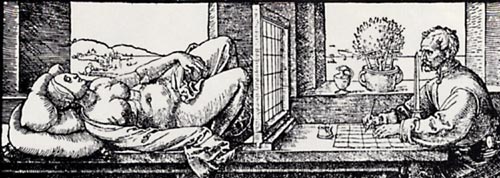 durer grid, gridding, viewfinder, drawing