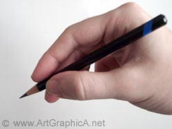 how to hold a pencil