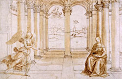 raffael study for annunciation