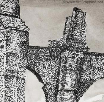 stippling, pen and ink, drawing course online